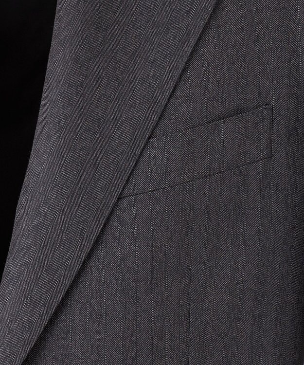 J.PRESS MEN 【ESSENTIAL CLOTHING】ヘリンボーンストライプ スーツ/総裏 グレー系1