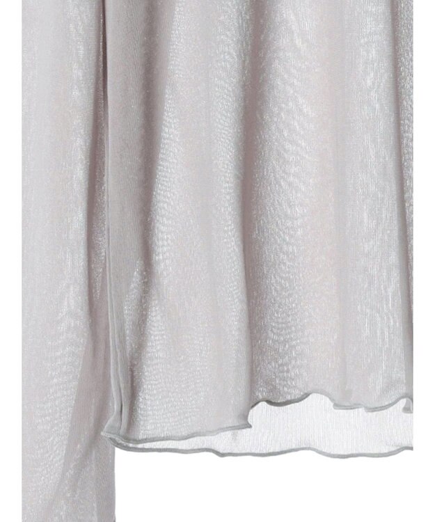 earth music&ecology シアーハイネックメロープルオーバー Gray