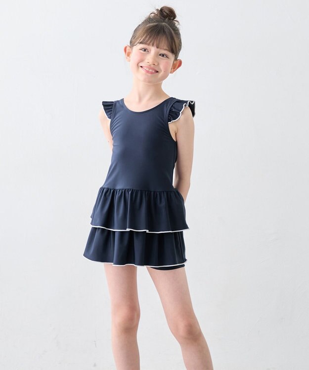 ANY KIDS 【UVカット】セパレート スクール水着 フリル