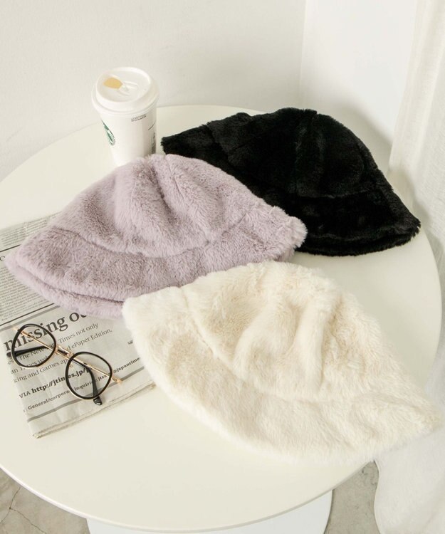 WEGO ファーメトロハット オフホワイト