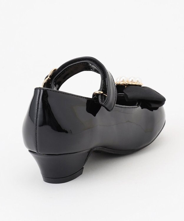 ANY KIDS エナメル ヒール パンプス ブラック