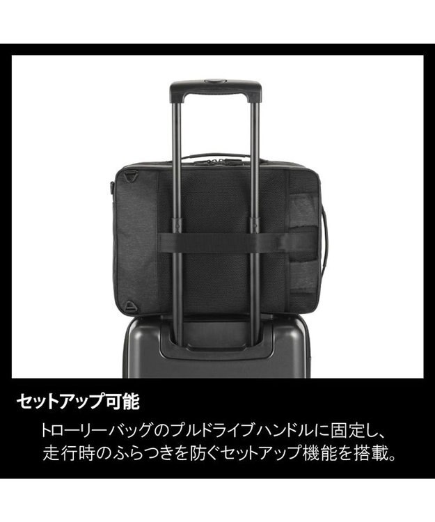 ACE BAGS & LUGGAGE ace. ガジェタブル ヘザー2 ビジネスバッグ 2気室 14L 68295 エース ブラック