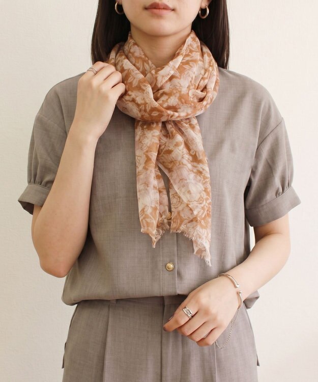 ORuKuBET FLOWER WOOL STOLE