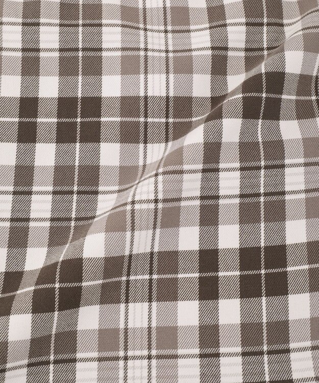 earth music&ecology ティアードイレヘムスカート Check Brown