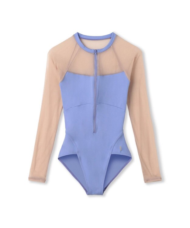 Chacott ロングスリーブレオタード スカイブルー