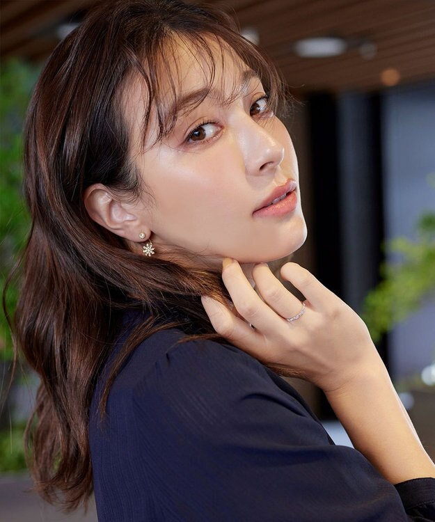 Tiaclasse カラーアーモンドストーンリング シルバー