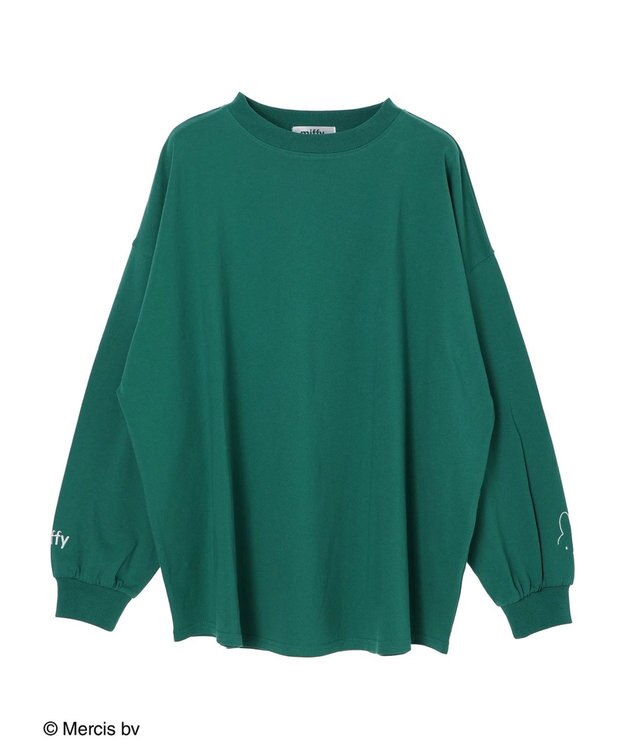 Green Parks ｍｉｆｆｙ／袖刺繍ロンＴ Green