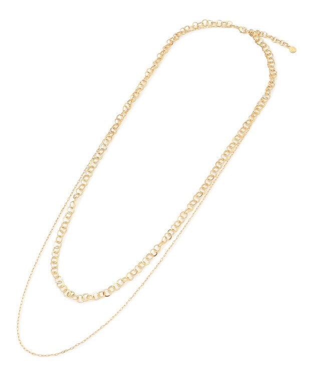 23区 リングチェーン 2連 ネックレス ゴールド系