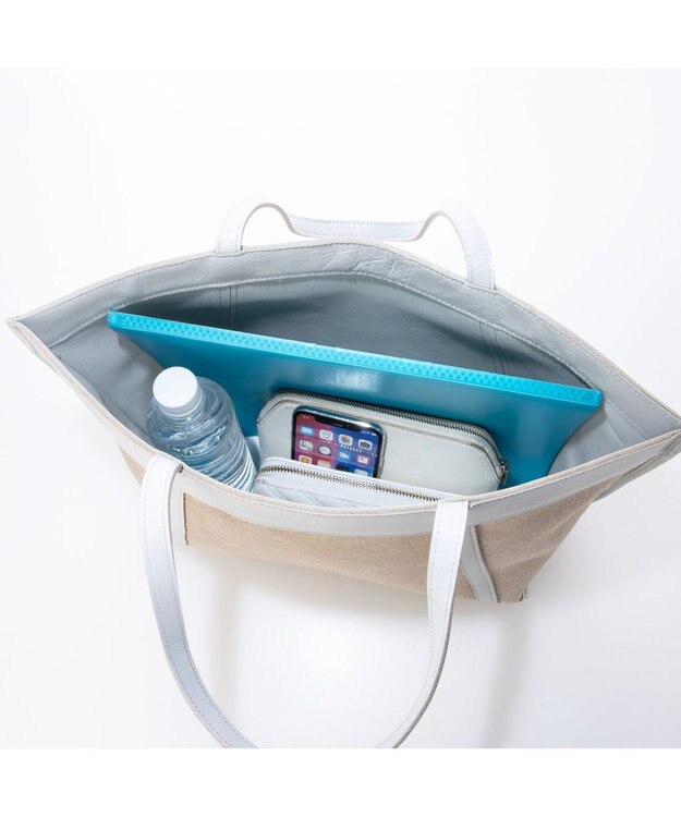 UNBILLION ペルケ perche / 撥水リバーシブルトートL シルバー