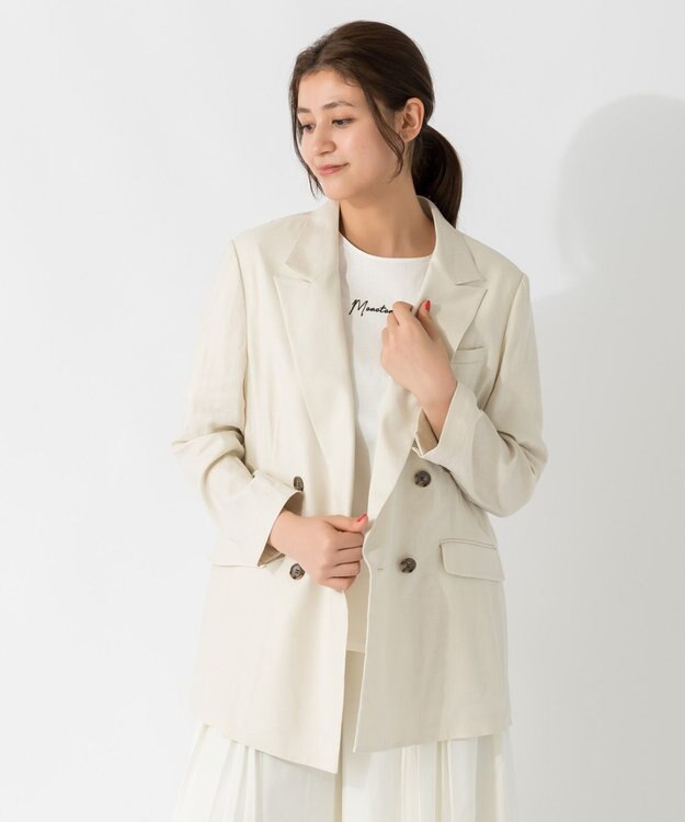 ONWARD Reuse Park 【23区】ジャケット春夏 オフホワイト