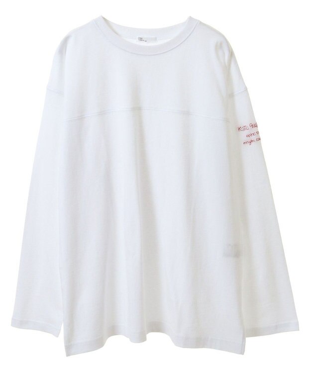 CRAFT STANDARD BOUTIQUE ワンポイント刺繍長袖チュニック White