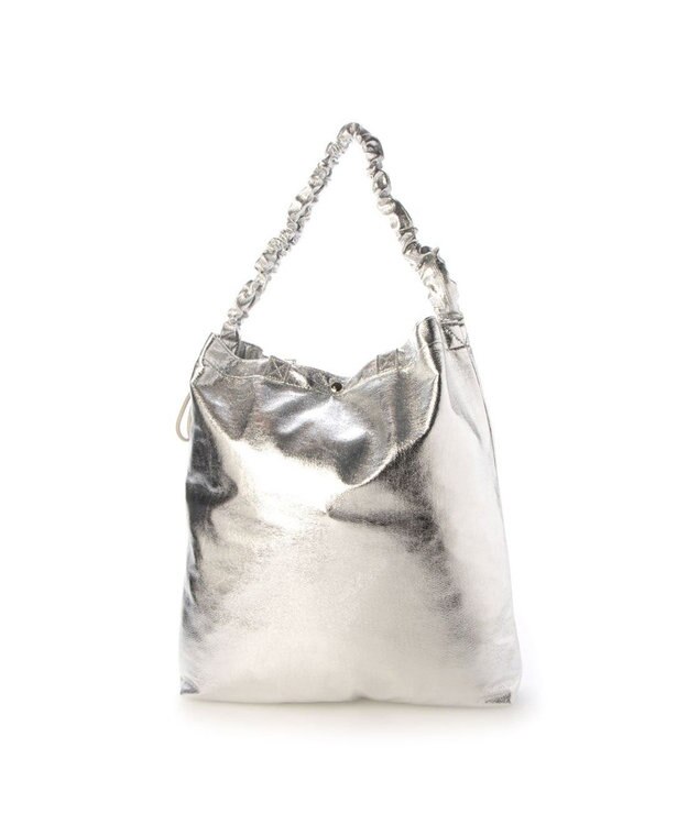 UNBILLION カシュカシュ cachecache / メタリックシャーリングポケッタブルトート シルバー