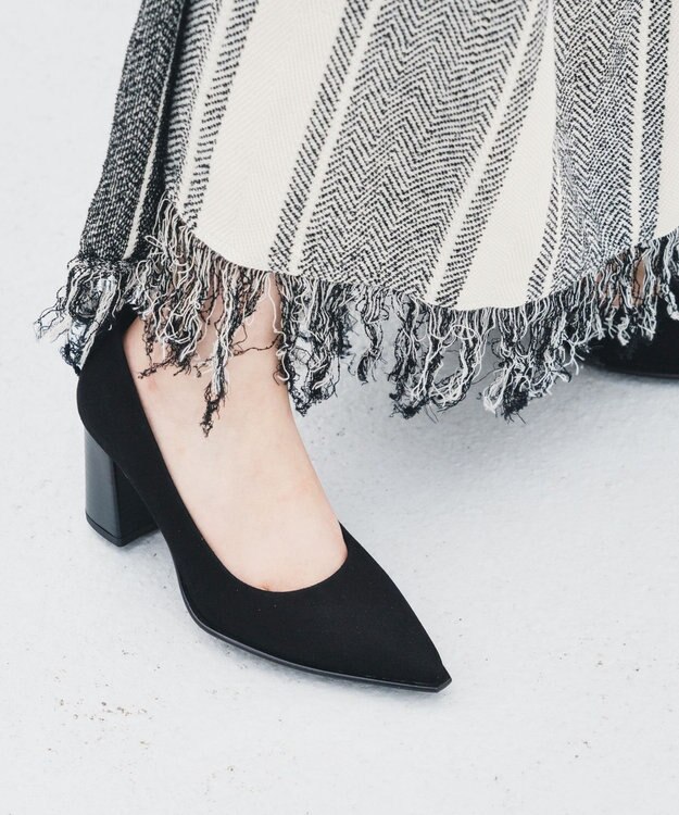 BONTRE 【BONTRE/ボントレ】オーバーフレームパンプス ブラック