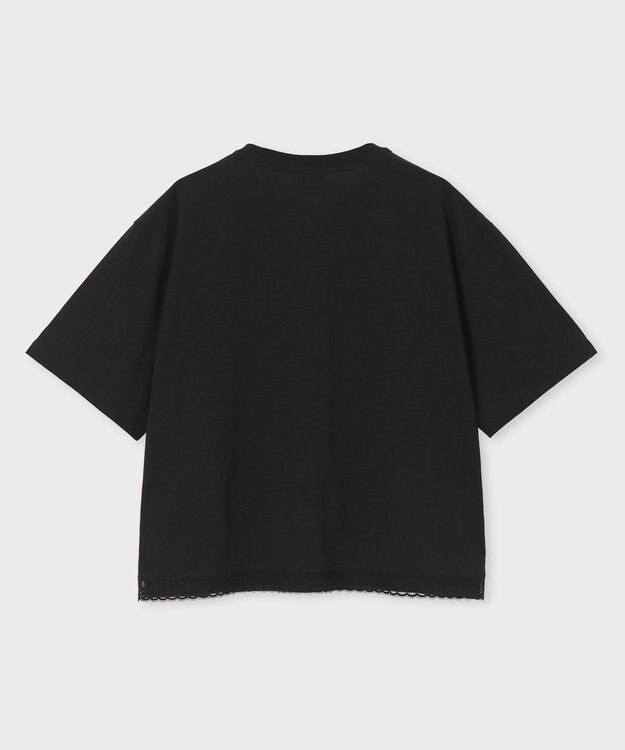 Paul Smith ロゴレース 半袖Tシャツ ブラック