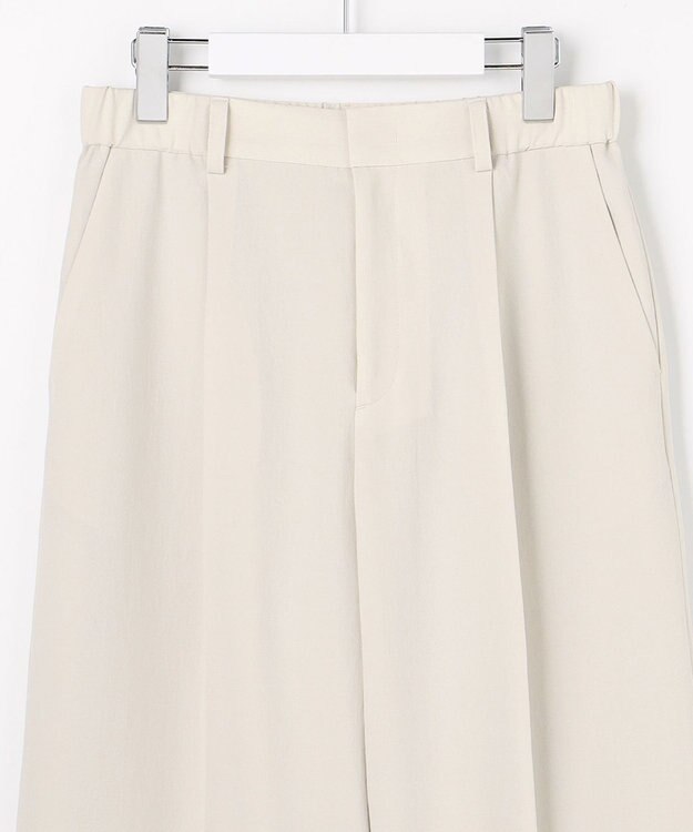 自由区 S 【セットアップ対応】テクスチャードスーツストレートワイド パンツ フラックス