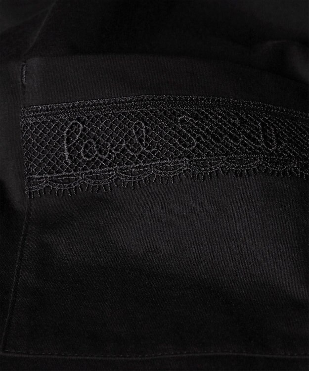 Paul Smith ロゴレース 半袖Tシャツ ブラック