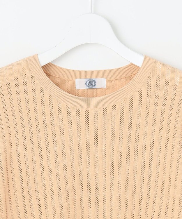 J.PRESS LADIES L 【洗える・抗菌防臭】VISCOSE STRETCH サマー ニット イエロー系