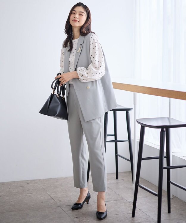 ANY イージーケアライトストレッチジレ ライトグレー