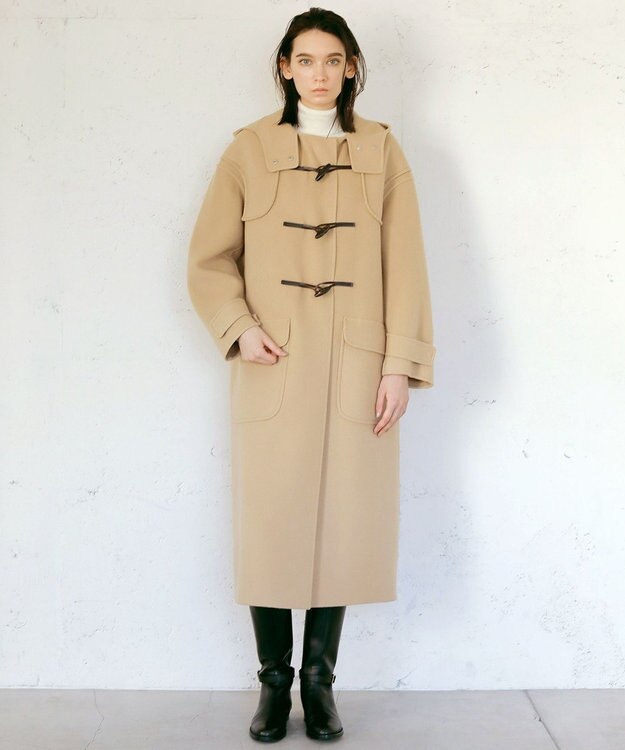 23区 【23区 lab.】ソフトリバー ダッフルコート キャメル系