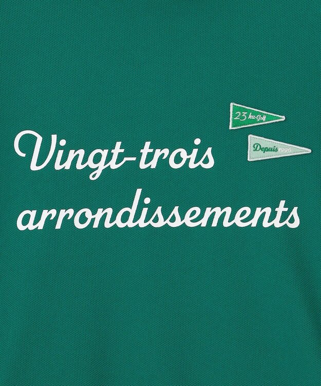 23区GOLF 【WOMEN】【吸水速乾/UVカット】メッシュモックネックプルオーバー パイングリーン系