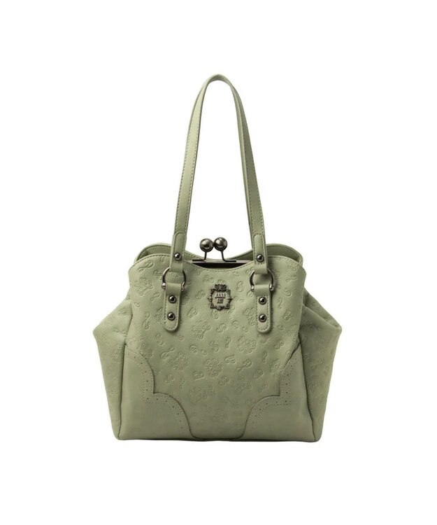 ANNA SUI ノーブル 2way口金ハンドバッグ ピスタチオ