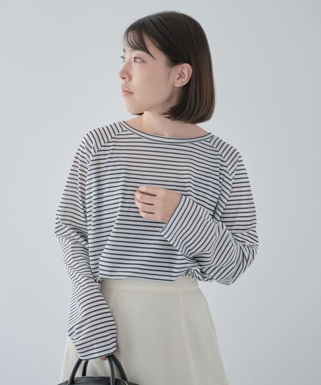 Green Parks シアークロップドプルオーバー Border