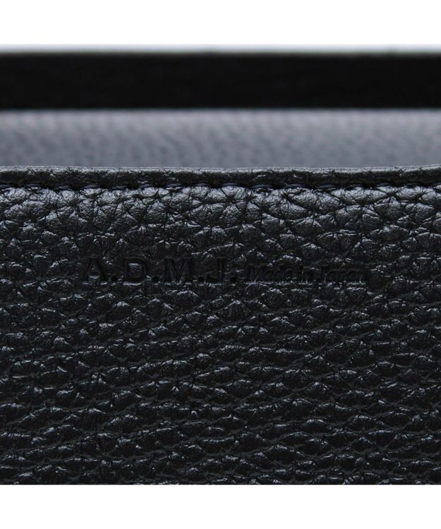 A.D.M.J. 【お受験】牛革/かぶせ付き トートバッグ32cm NAVY