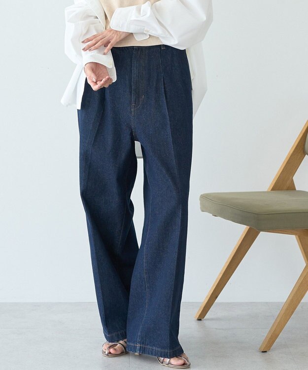 AMERICAN HOLIC タックワイドデニム One Wash