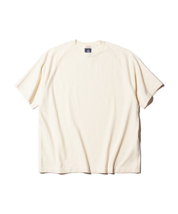 J.PRESS MEN 【J.PRESS ORIGINALS】Lightwave  Raglan Knit T-shirt ホワイト系