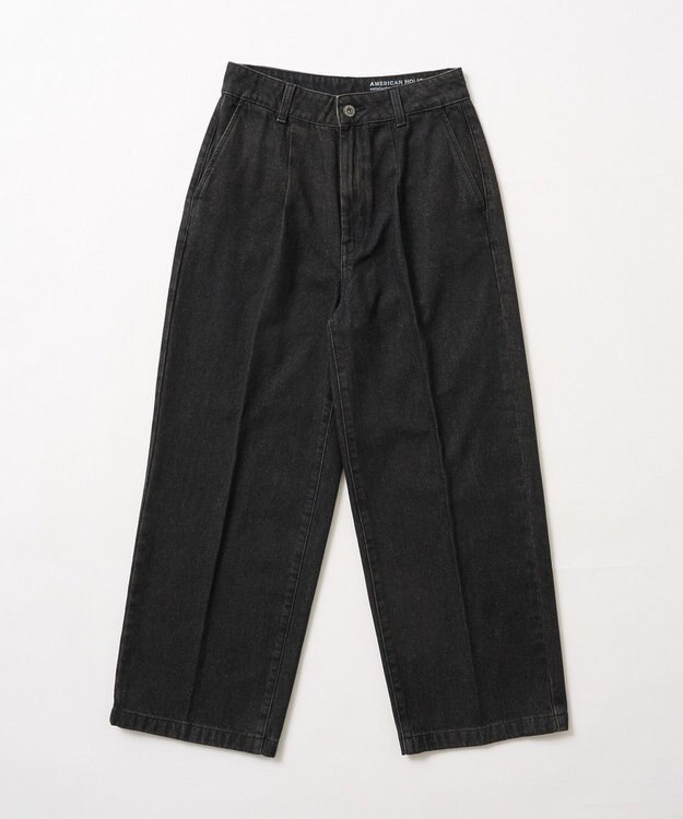 AMERICAN HOLIC タックワイドデニム One Wash