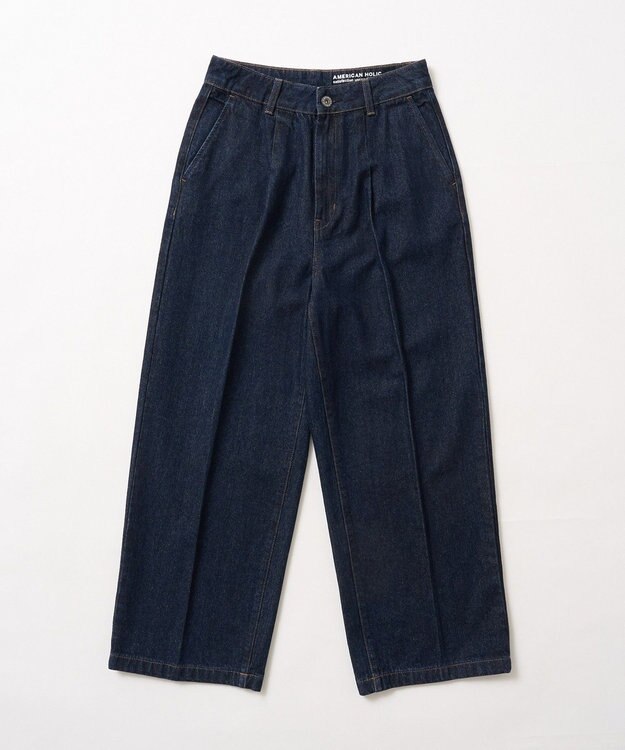 AMERICAN HOLIC タックワイドデニム One Wash