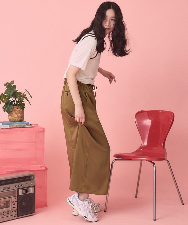 AMERICAN HOLIC 【PENNEY'S】配色タンクトップ+Tシャツ Ivory