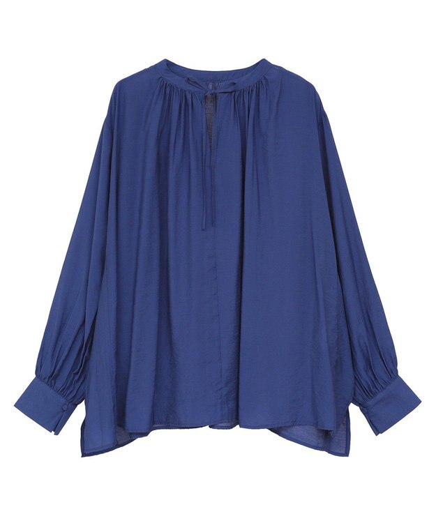 AMERICAN HOLIC スキッパーギャザーブラウス Blue