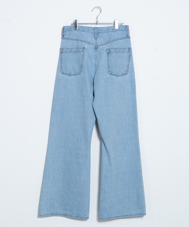 WEGO ルーズフィットフレアパンツ デニム淡色