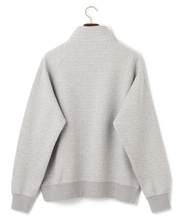 J.PRESS MEN ハーフジップ プルオーバースウェット ライトグレー系