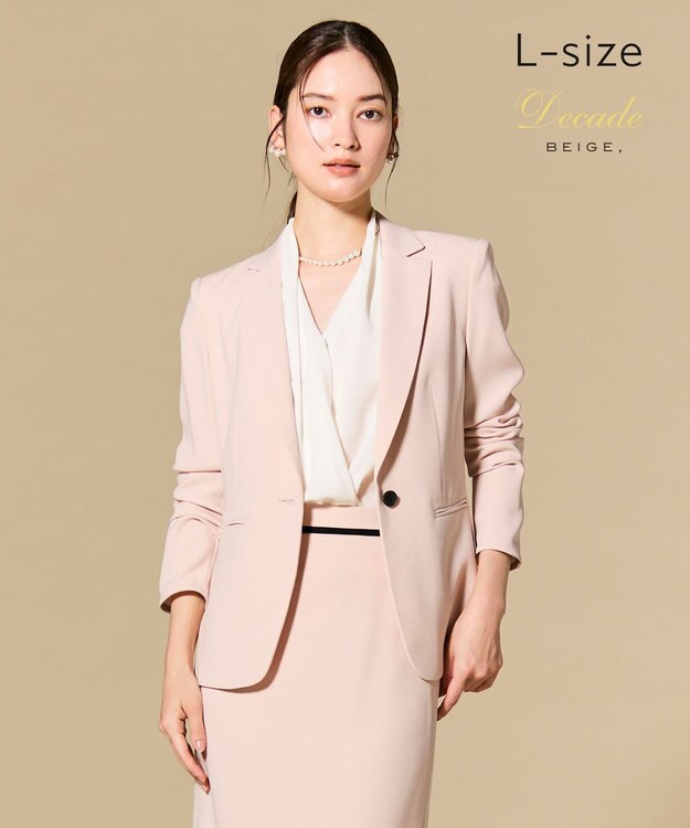 BEIGE， 【Lsize・セットアップ対応】CINDY / テーラードジャケット Nude