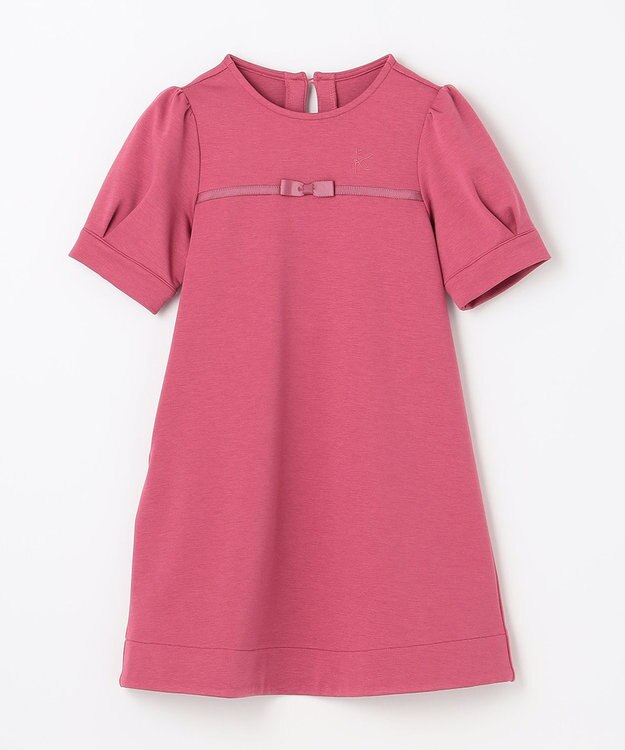 組曲 KIDS 【150-160cm】グログラン ワンピース ラズベリー系