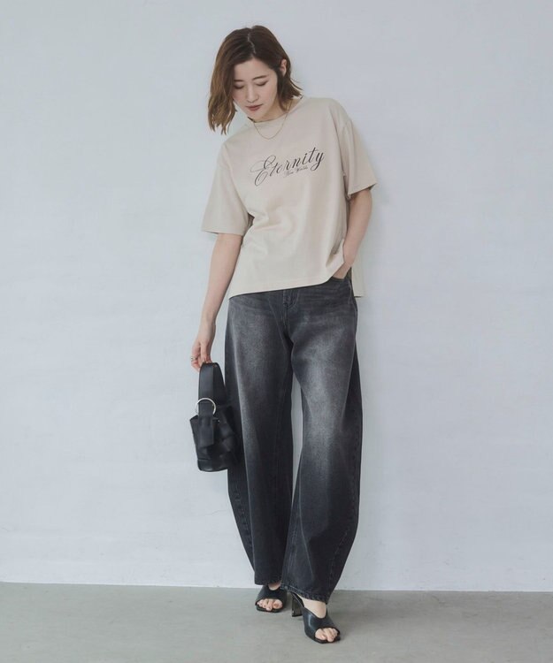 WEGO ワイドカーブデニムパンツ デニムブラックソノタ