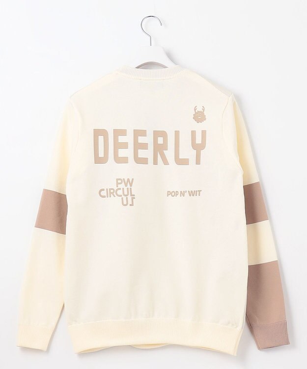 PW CIRCULUS 【イージーケア/軽量】【MEN】 DEER モチーフニット アイボリー系