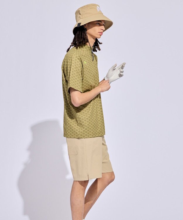 PW CIRCULUS 【MEN】エレファント ドットモックネック ゴルフ カーキ系5