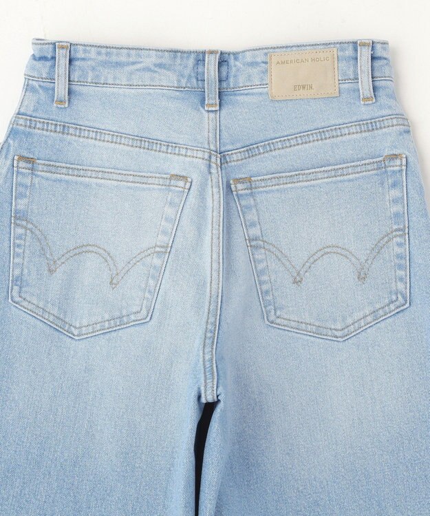 AMERICAN HOLIC 【EDWIN別注】ワイドデニム Light Indigo