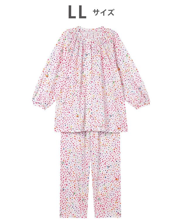 tsumori chisato SLEEP ツモリチサト パジャマ 綿混(本体) 天竺素材 9分袖 長袖 9分丈 レディース UDX594 /ワコール アイボリー