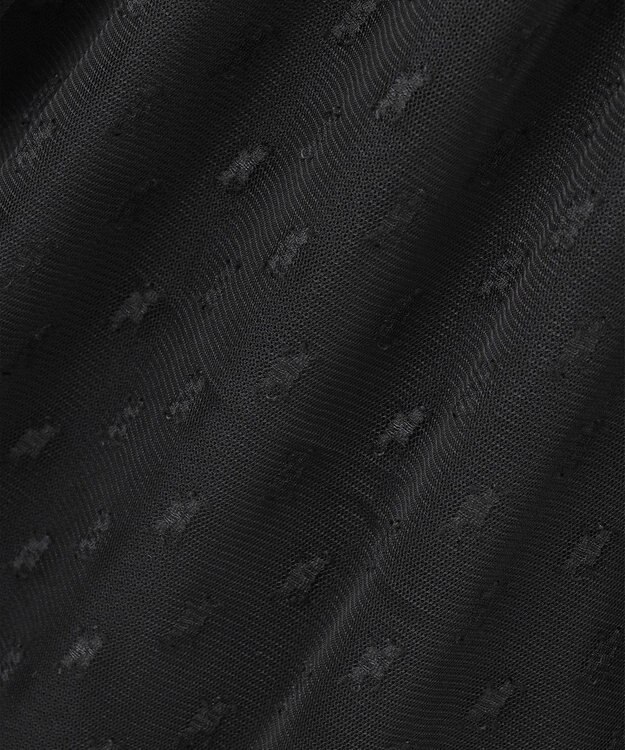 23区 【APPLAUDIR】シャーリングカットチュール ドレス ブラック系