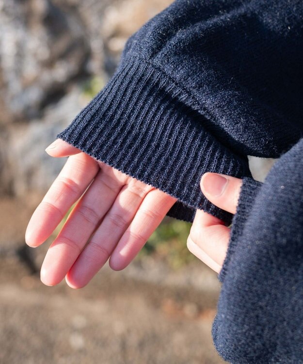 WEGO レタードカーディガン ネイビー