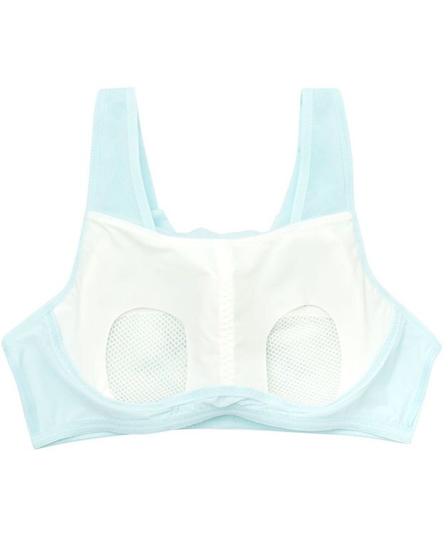 WACOAL 【ナイトアップブラ】 ノンワイヤーブラ 睡眠中のバストの不快感をやわらげる 寝汗の不快さを防ぐ ナイトブラ 夜用ブラ レディース BRA167 /ワコール サックス