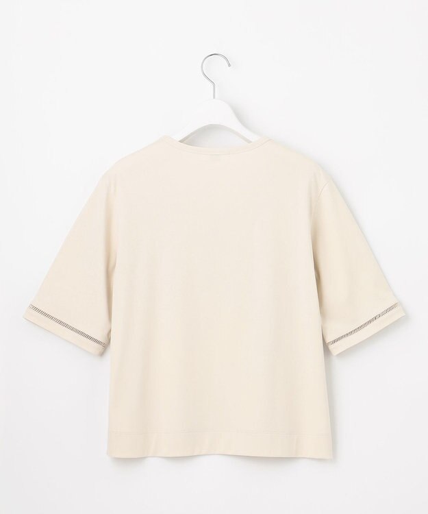 J.PRESS LADIES L 【一枚で着映え】レーシーコンビ ポケットデザイン カットソー ベージュ系