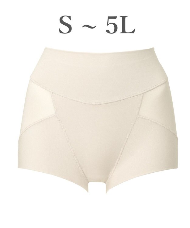 BRADELIS New York 【Yukine inc. 】ゆきねえ365綿混モアらくすっぽりショーツ25 深め 補正下着 補整 パールグレージュ