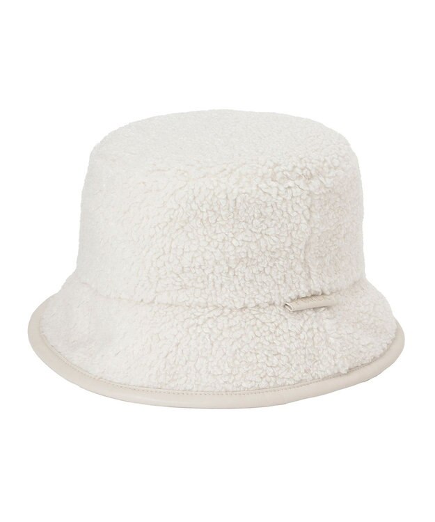 MOONBAT FURLA 【日本製】パイピング×ボア クロッシェハット オフホワイト