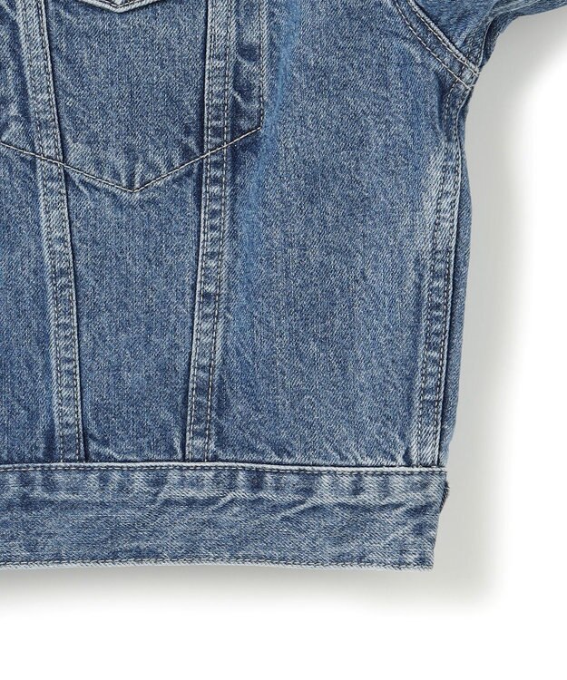 ICB L 【CLASSY.1月号掲載・洗える】ウォーターリサイクルデニム ジャケット ブルーデニム系