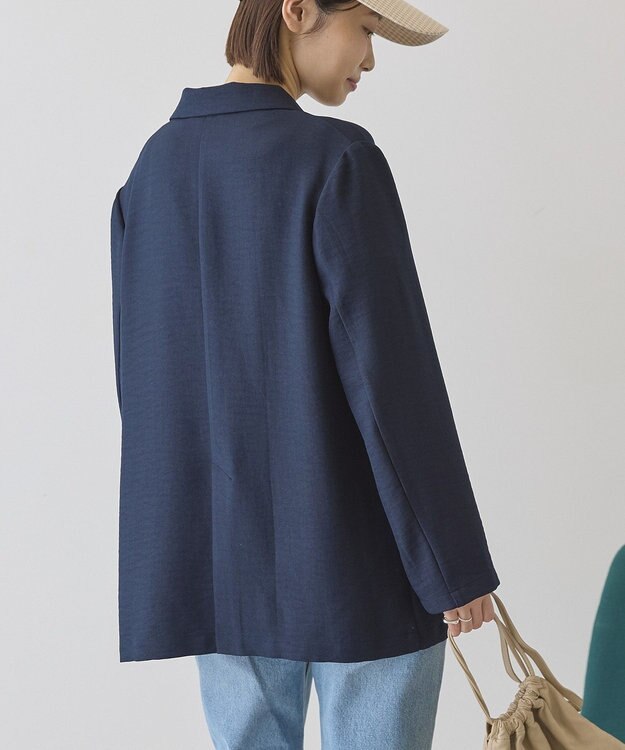 AMERICAN HOLIC リネンライクオーバーサイズジャケット Dark Navy